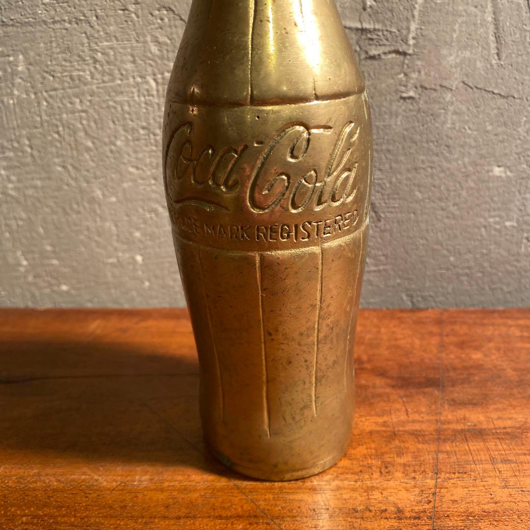 ヴィンテージ コカコーラ 真鍮製ボトル オブジェ コレクション 置物