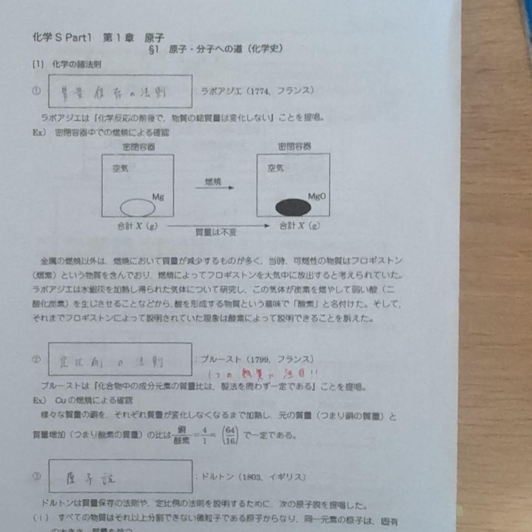 化学S Part1 前期後期セット　高田先生