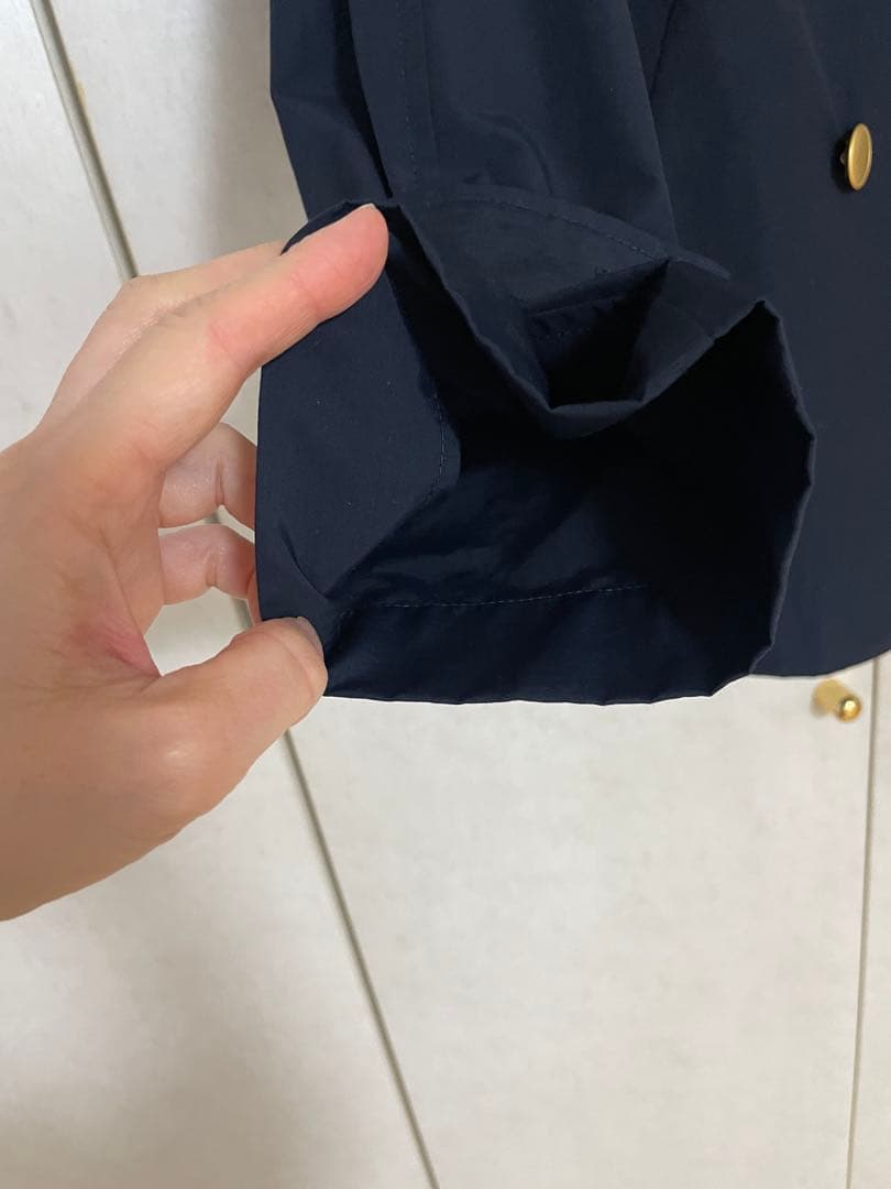 定価¥28600 美品 ラトータリテ ライトコート ショートトレンチ ネイビー