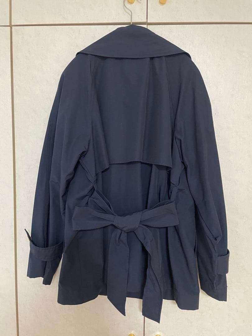 定価¥28600 美品 ラトータリテ ライトコート ショートトレンチ ネイビー