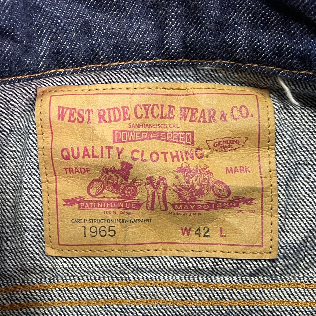 WEST RIDE 1965 ウエストライド デニムベスト W42