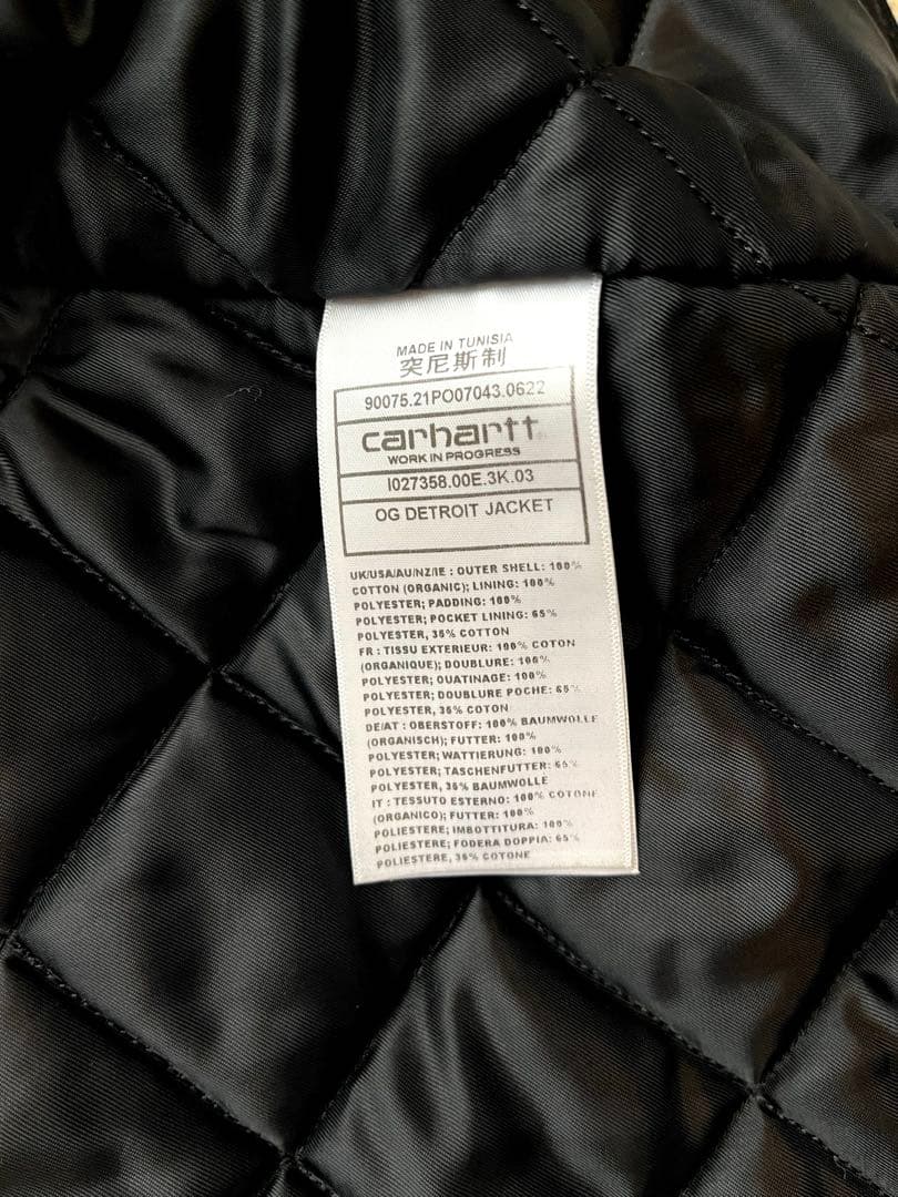 Carhartt WIP OG デトロイトジャケット 黒 Ｍサイズ
