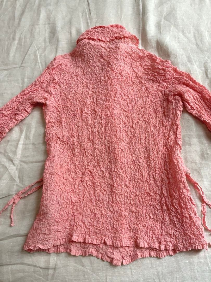 美品✨ ISSEY MIYAKE me ミーバイ シャツ　カーディガン　ピンク