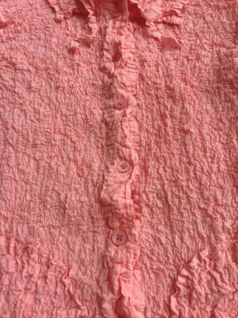 美品✨ ISSEY MIYAKE me ミーバイ シャツ　カーディガン　ピンク