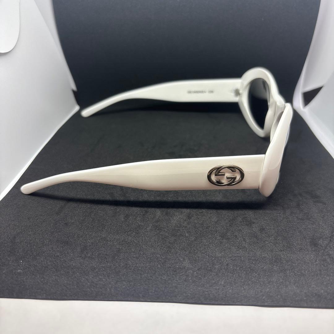 な*ん様 美品　GUCCI カートコバーン オーバルサングラス 白　グッチ