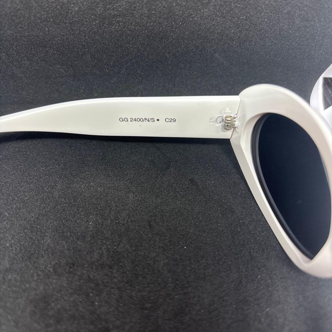 な*ん様 美品　GUCCI カートコバーン オーバルサングラス 白　グッチ