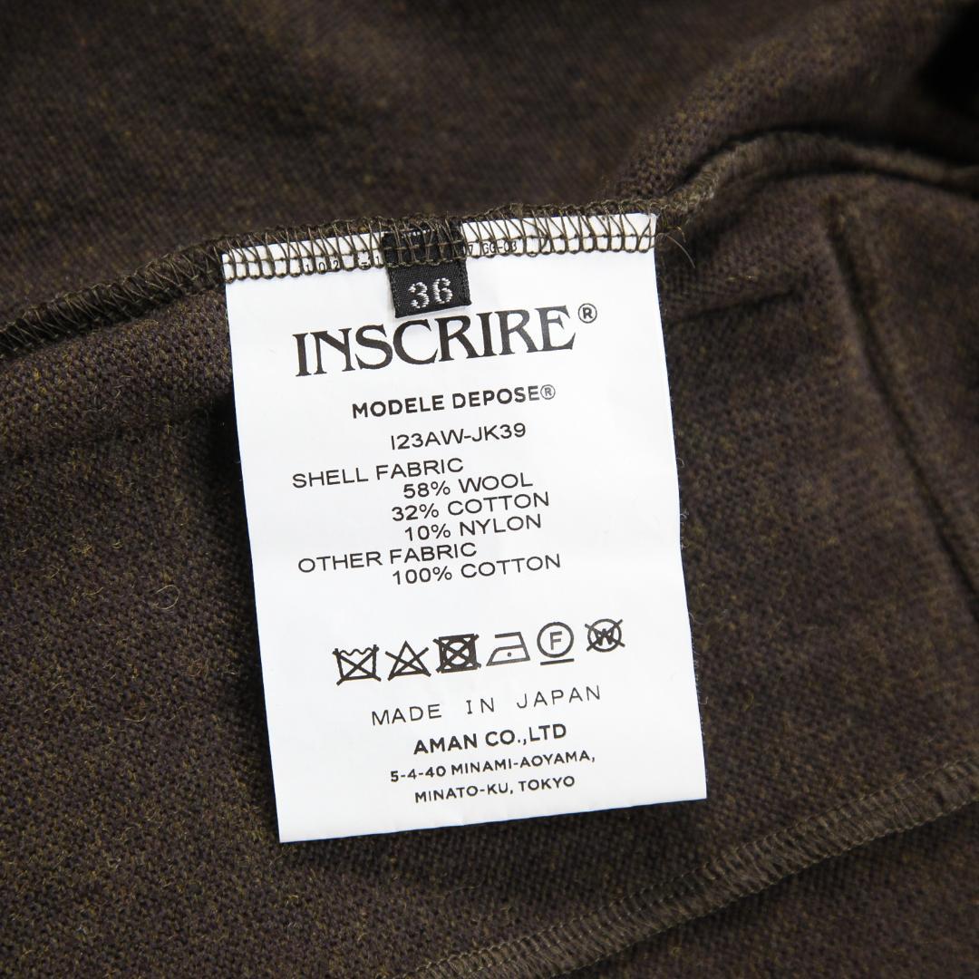 ジャケット・アウター INSCRIRE 23AW Wool jersey tunic jacket
