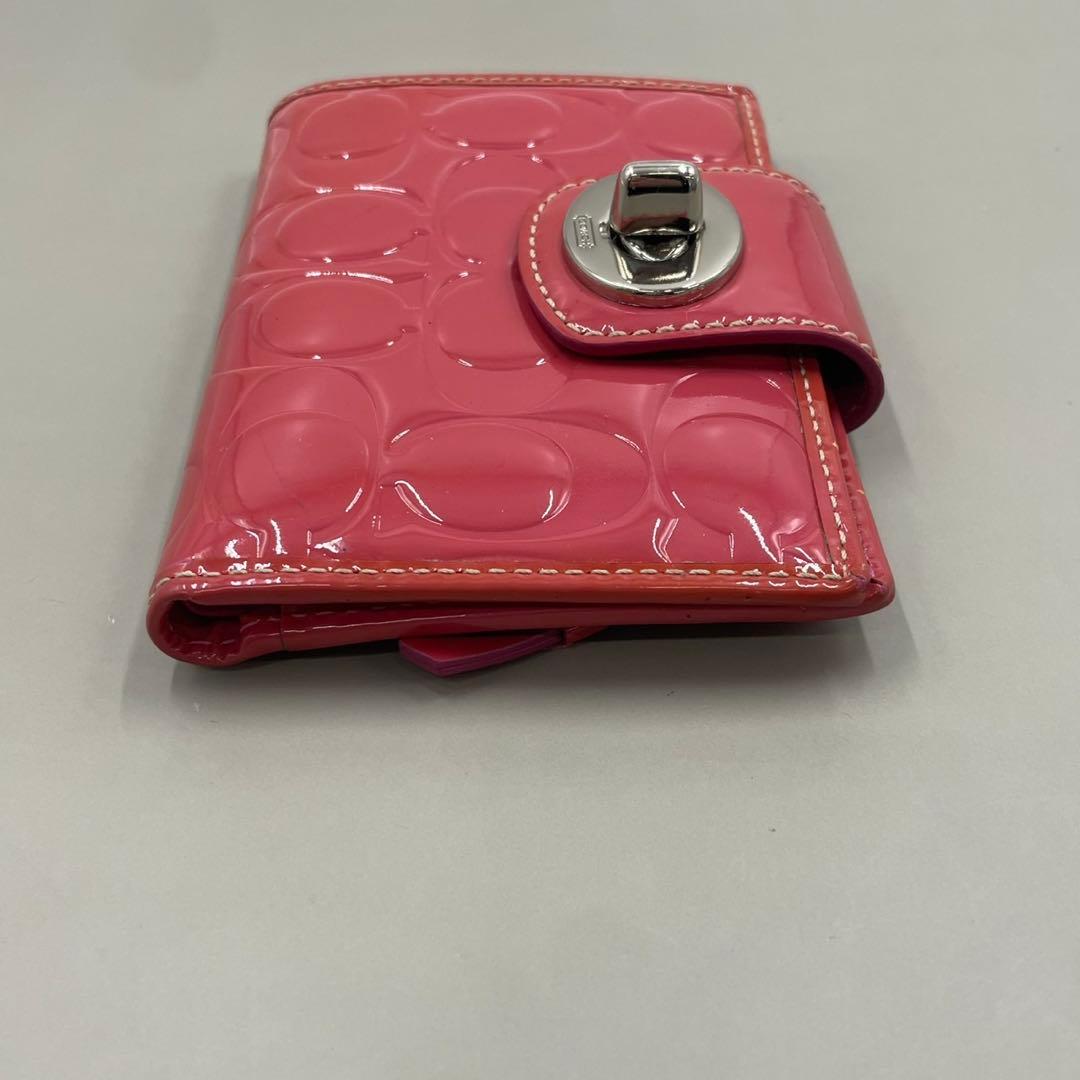 小物 Coach Signature Turnlock Bifold Wallet