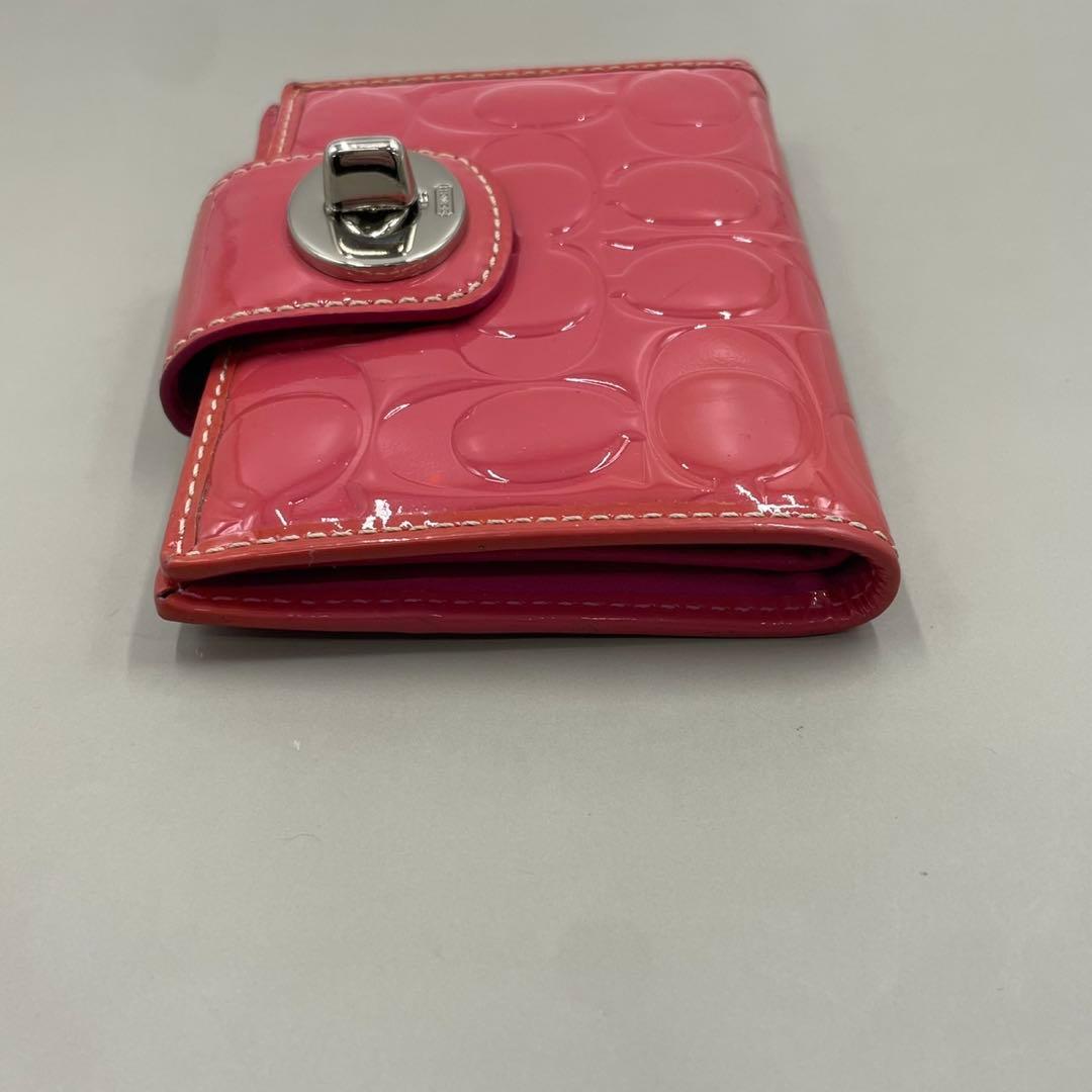 小物 Coach Signature Turnlock Bifold Wallet