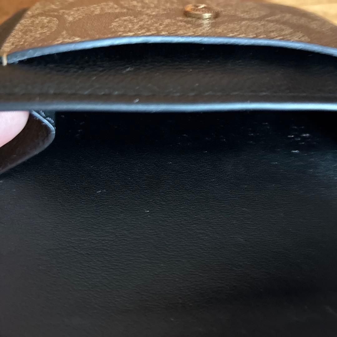 COACH ヒョウ柄 二つ折り財布