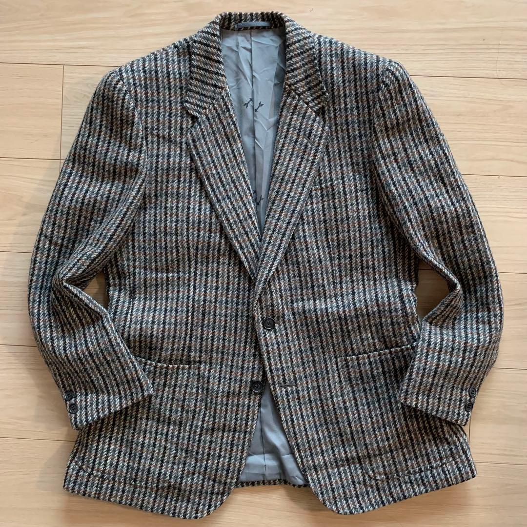 【Harris Tweed】YAJIMAテーラードジャケット チェック AB5