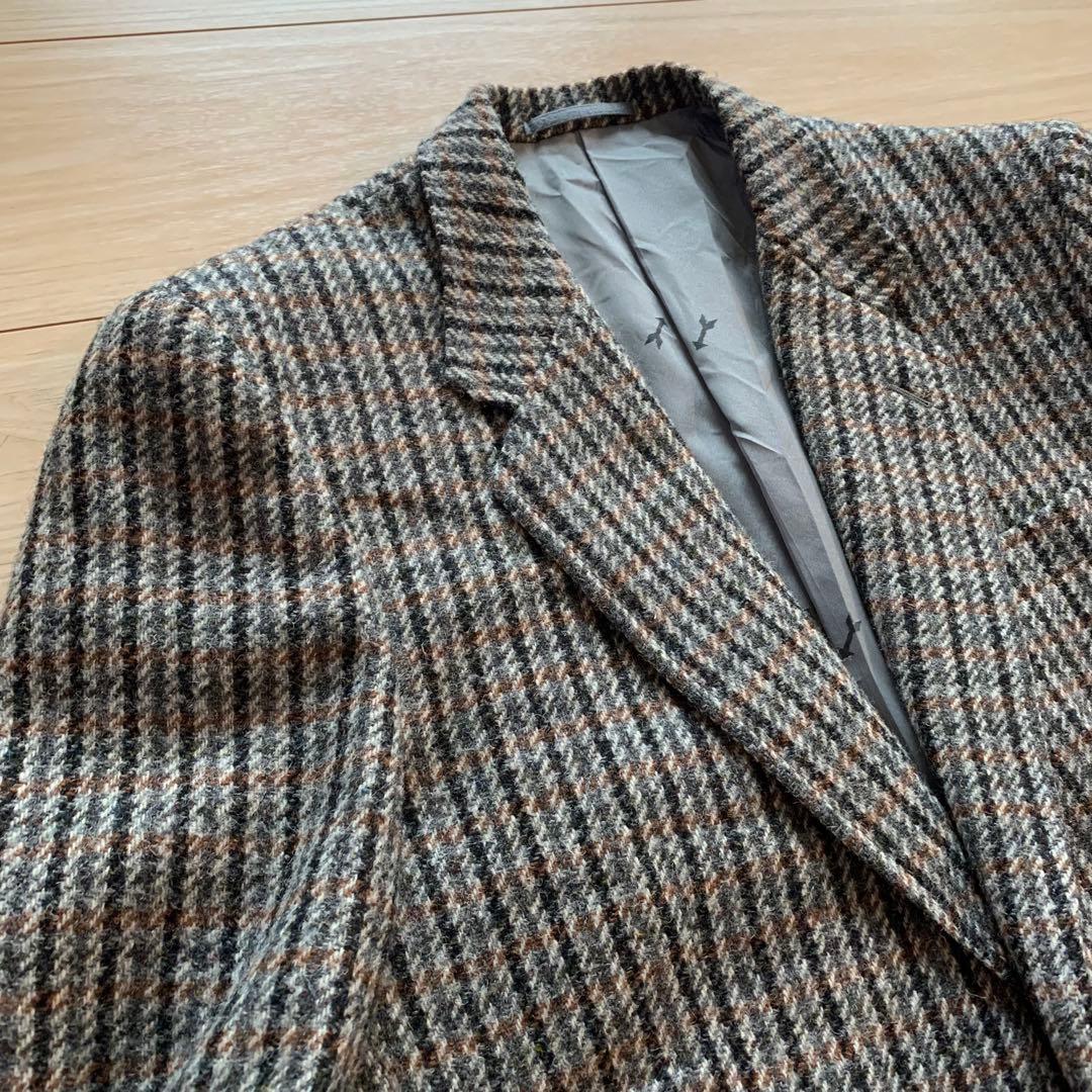【Harris Tweed】YAJIMAテーラードジャケット チェック AB5