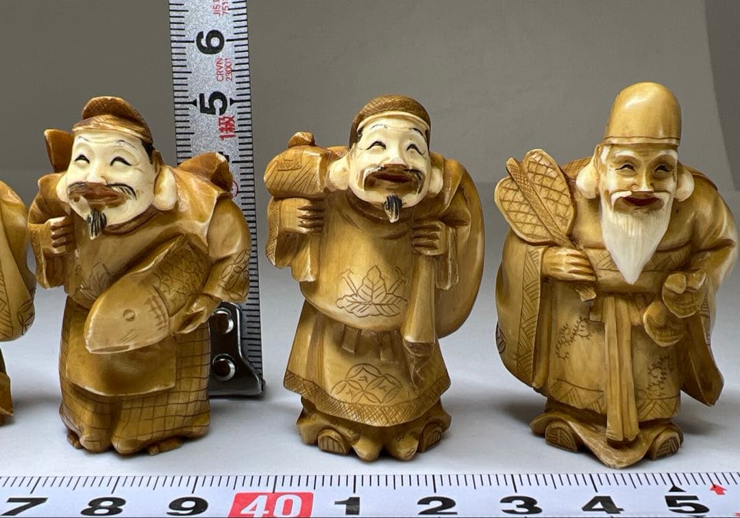 極上正之七福神7点　合箱　195g 東Y8-0325☆2Fタエサカ