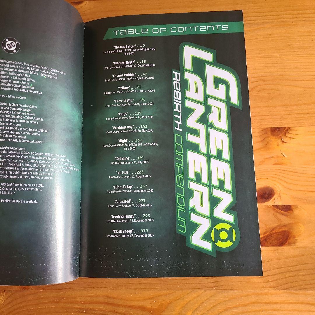 その他 GREEN LANTERN: REBIRTH COMPENDIUM