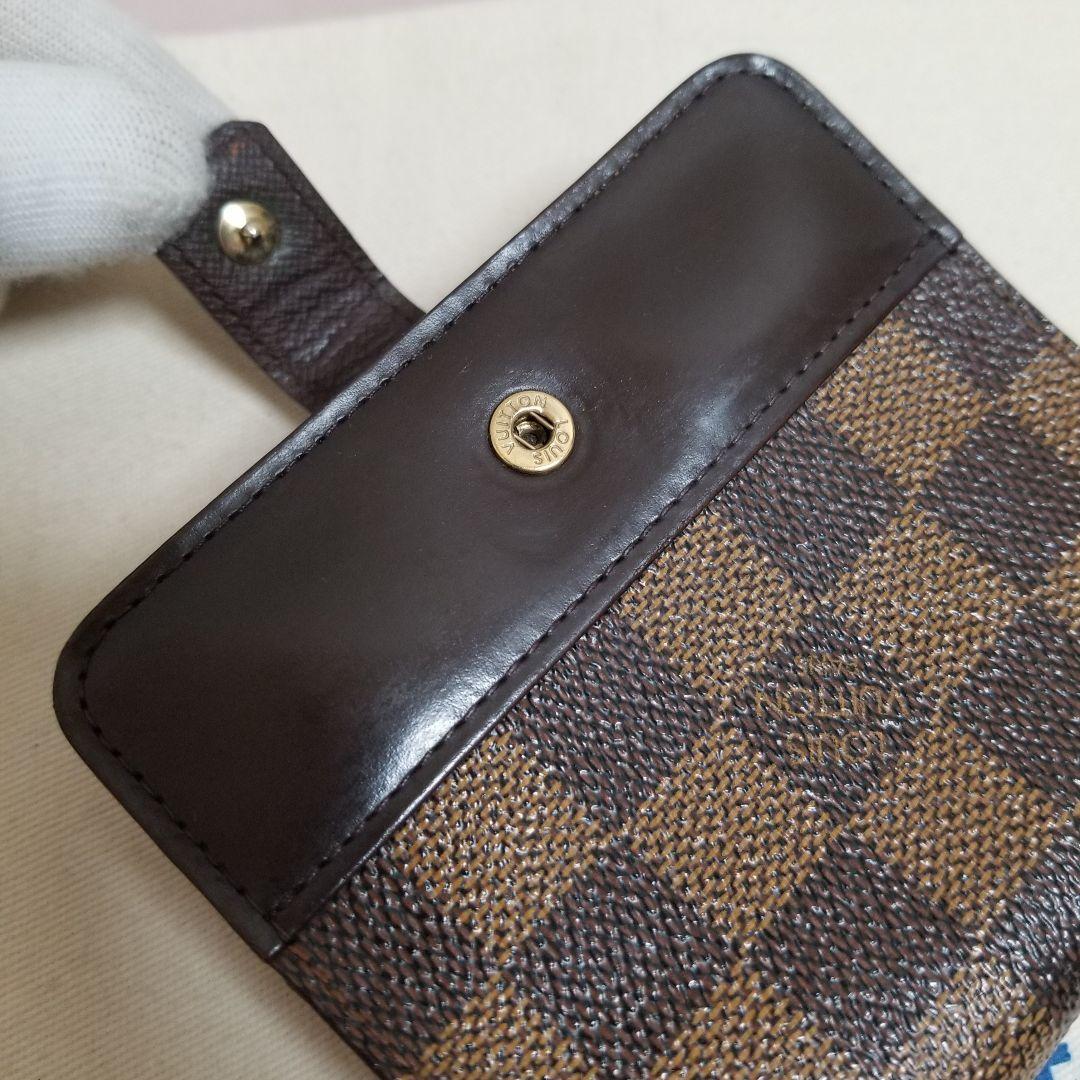 【美品】ルイヴィトン ダミエ コンパクトジップ 二つ折り財布