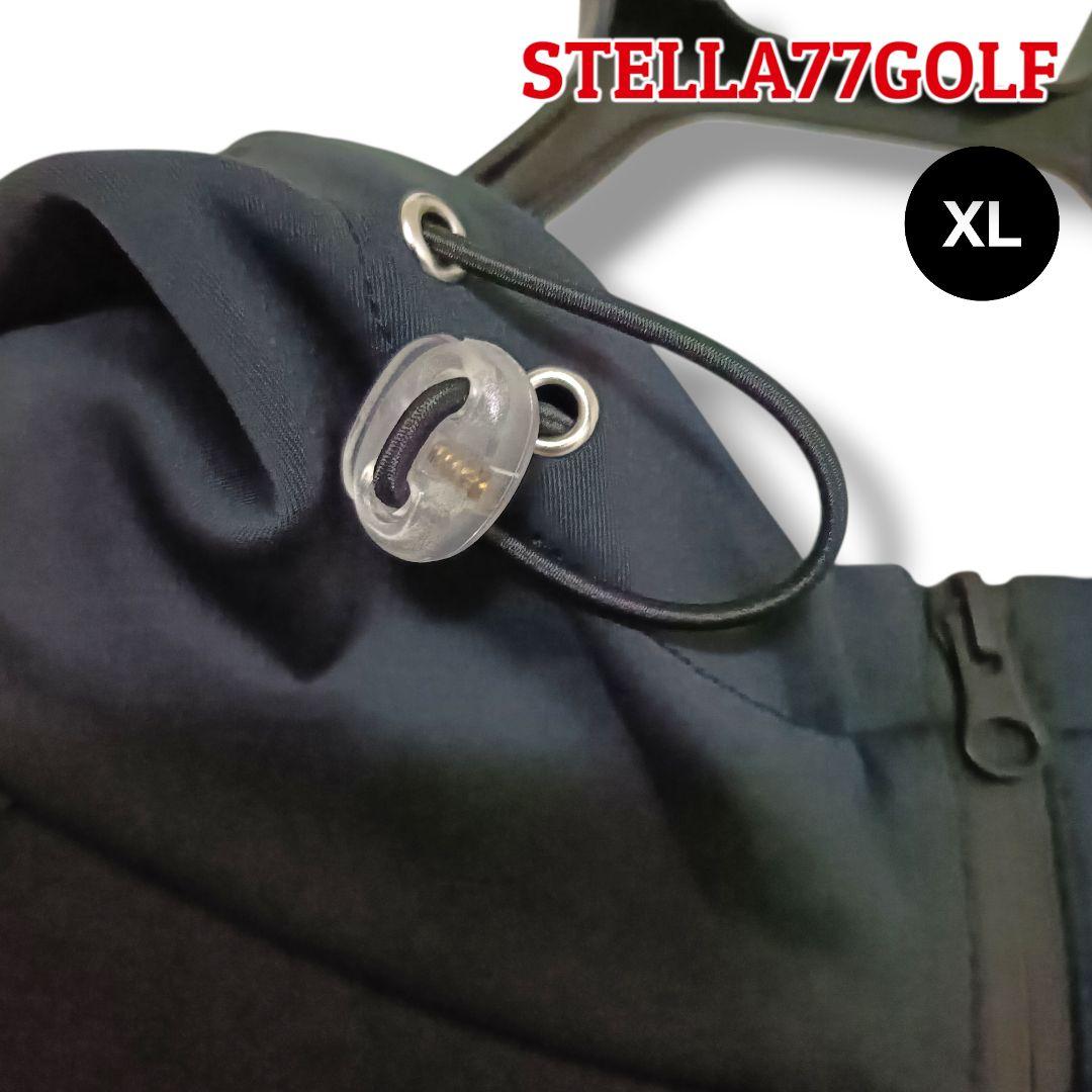 【レア】STELLA77GOLF フルジップパーカー XLブラックメンズゴルフ
