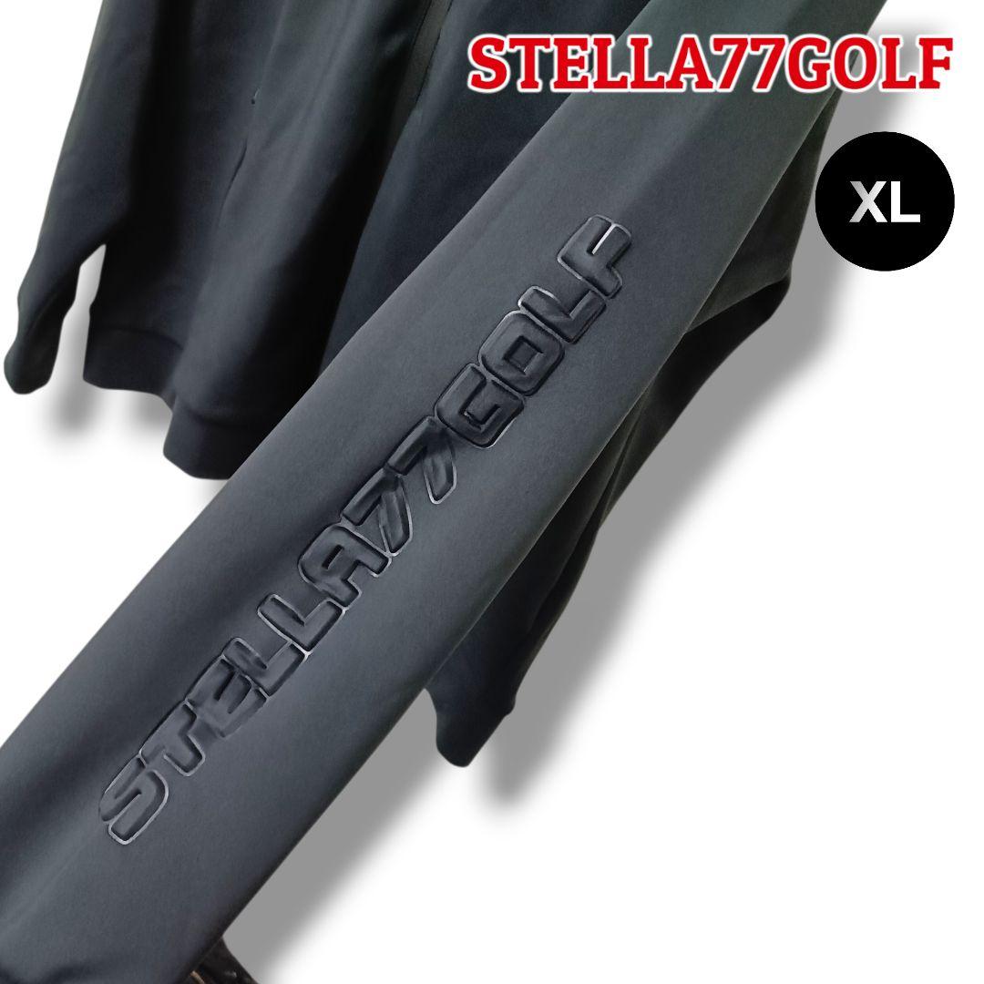 【レア】STELLA77GOLF フルジップパーカー XLブラックメンズゴルフ
