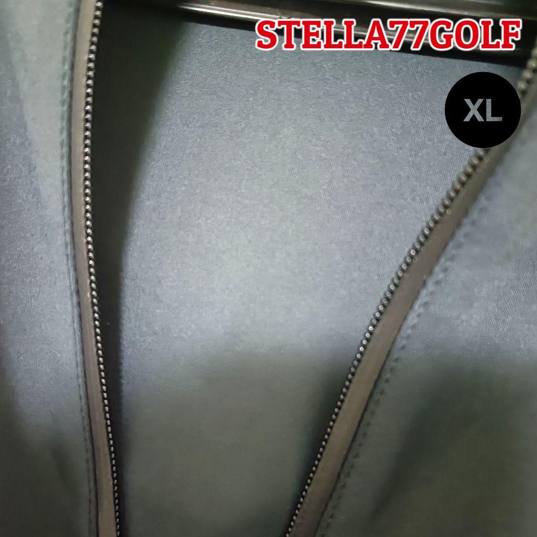 【レア】STELLA77GOLF フルジップパーカー XLブラックメンズゴルフ