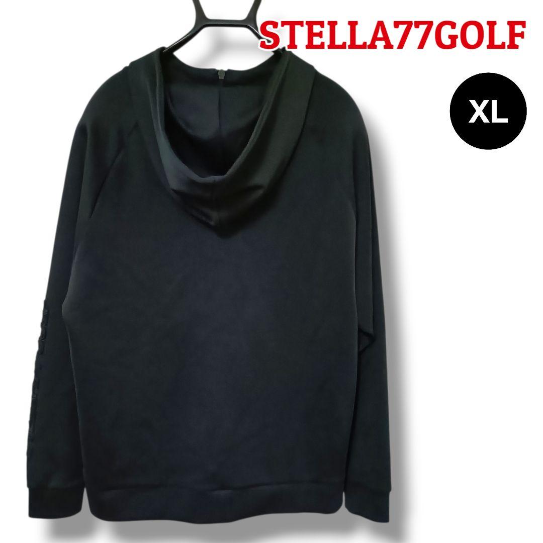 【レア】STELLA77GOLF フルジップパーカー XLブラックメンズゴルフ