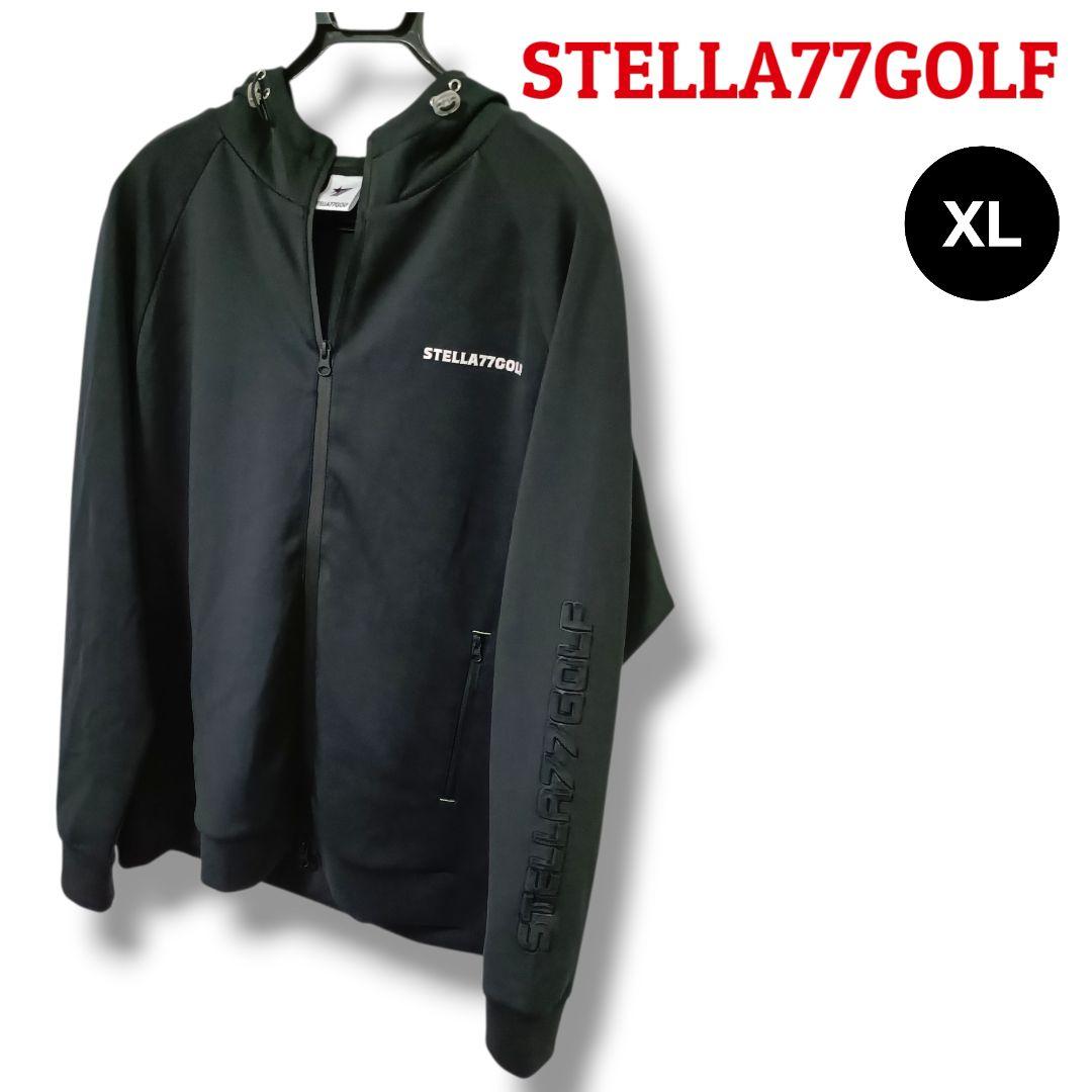 【レア】STELLA77GOLF フルジップパーカー XLブラックメンズゴルフ