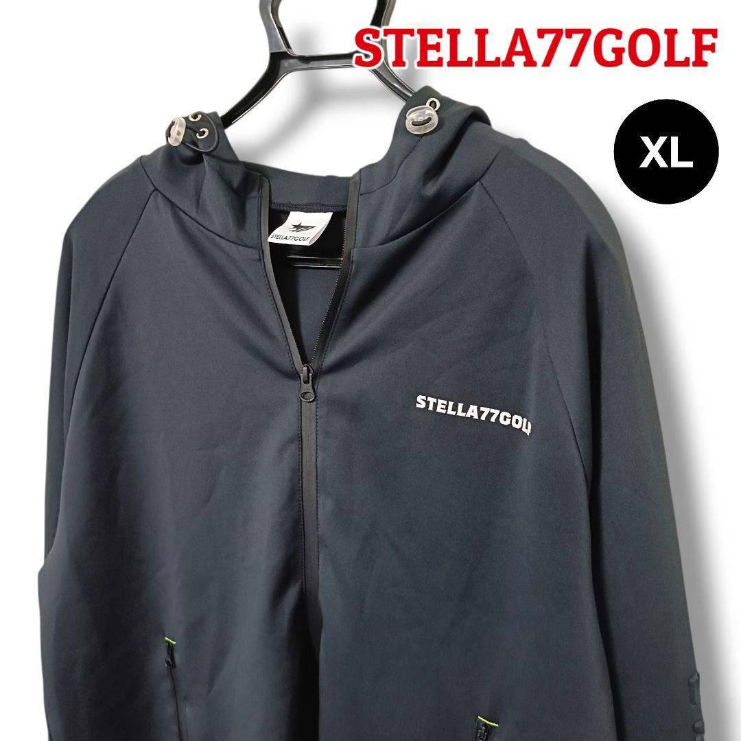 【レア】STELLA77GOLF フルジップパーカー XLブラックメンズゴルフ