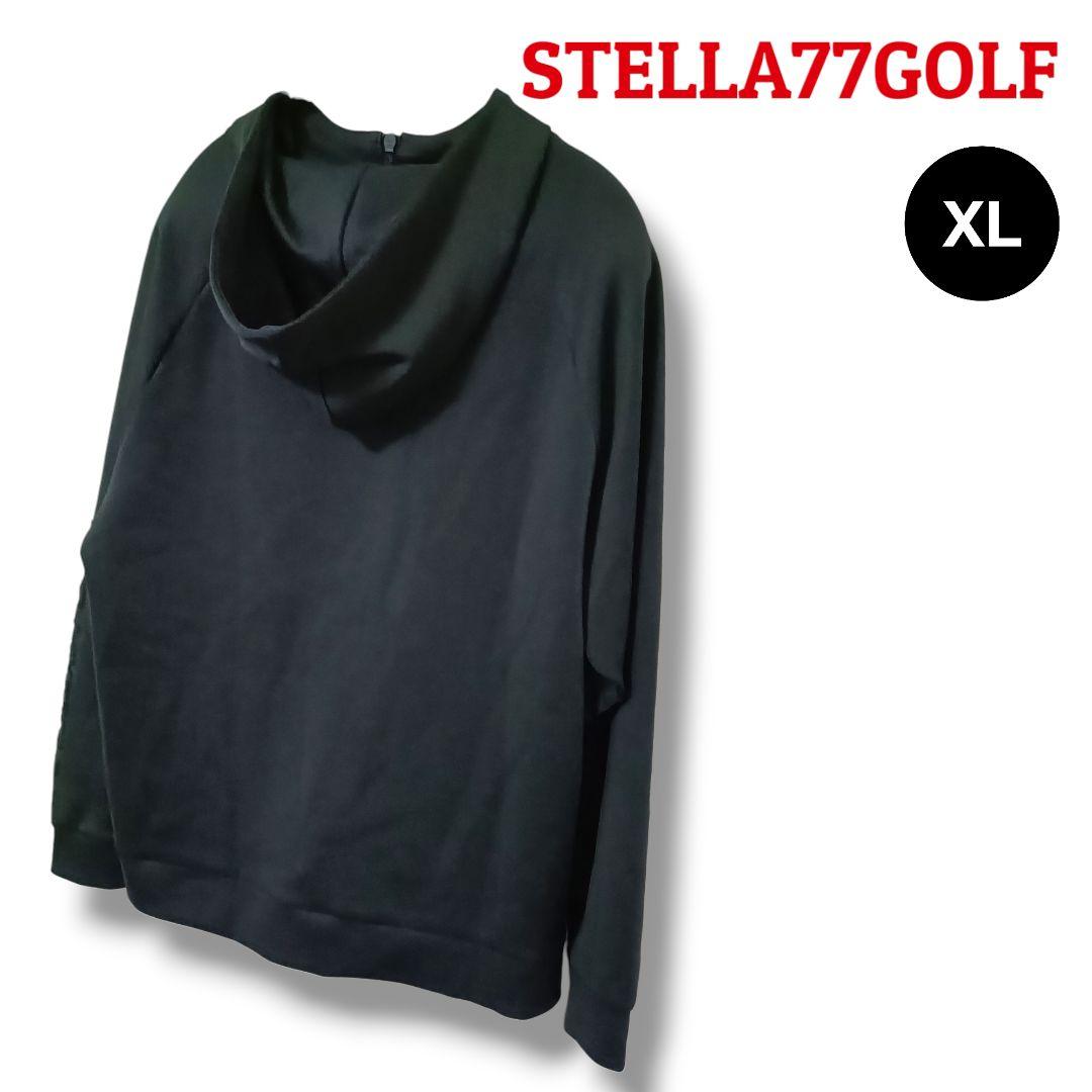 【レア】STELLA77GOLF フルジップパーカー XLブラックメンズゴルフ