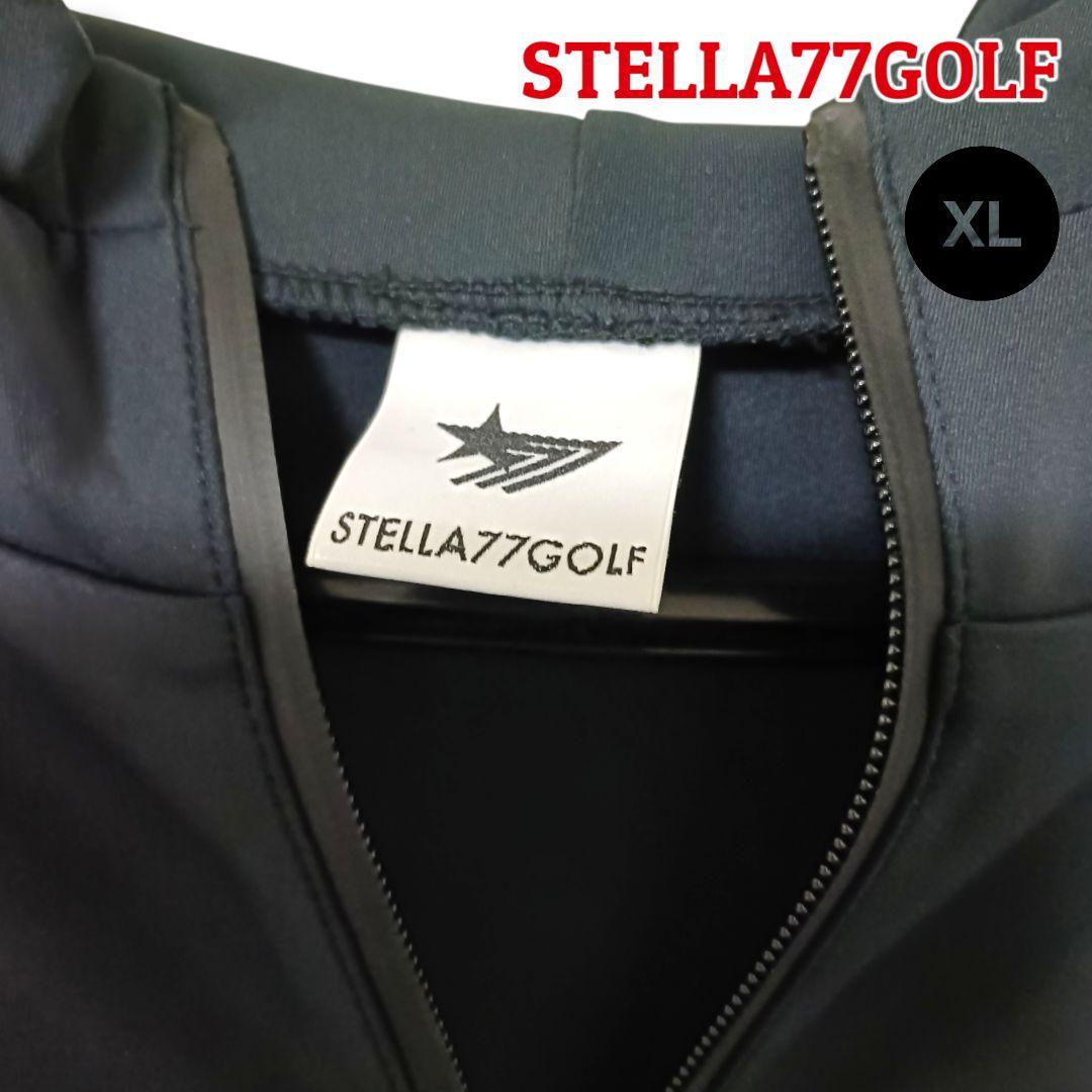 【レア】STELLA77GOLF フルジップパーカー XLブラックメンズゴルフ