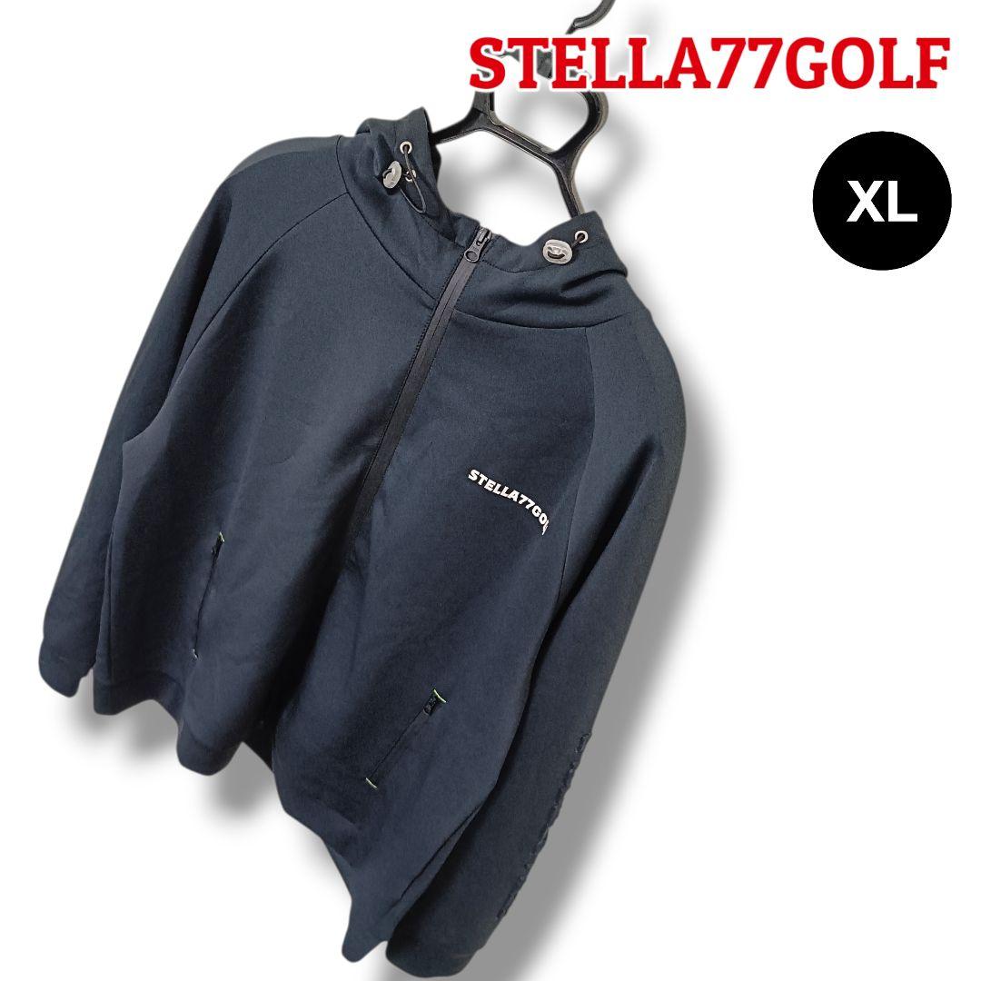 【レア】STELLA77GOLF フルジップパーカー XLブラックメンズゴルフ