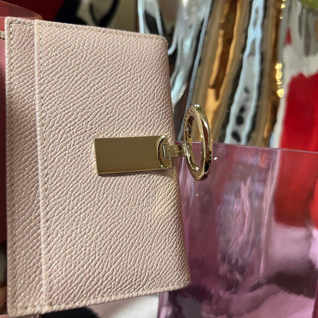 箱ありBVLGARI カードケース　名刺入れ　ビーゼロワン　サークルロゴ　ピンク