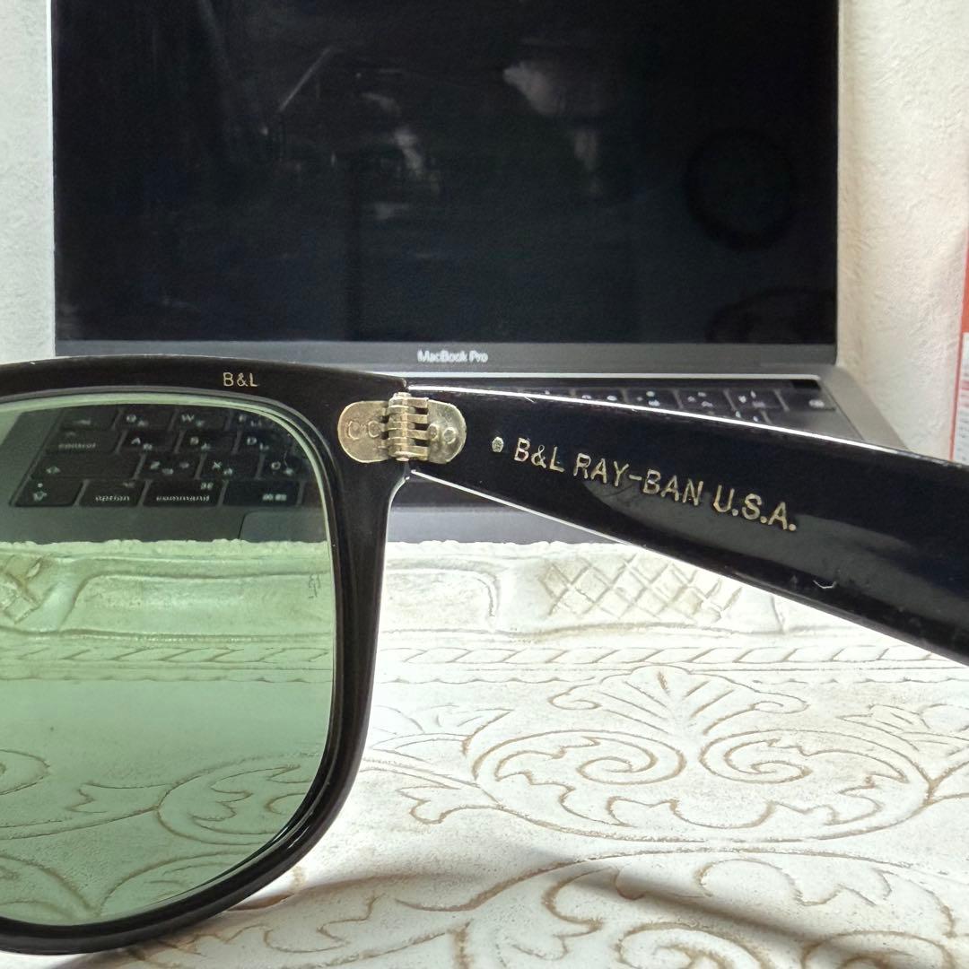 Ray Banレイバン ブラックフレーム グリーンレンズ サングラス