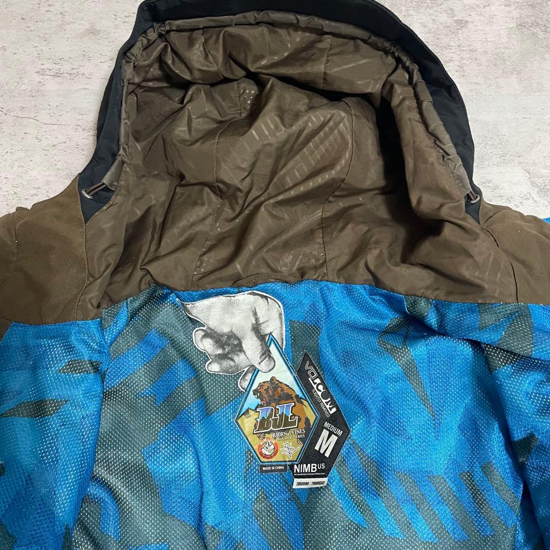 VOLCOM スノーボード スキー ウェア 上下 セット M 防水 切替 ロゴ