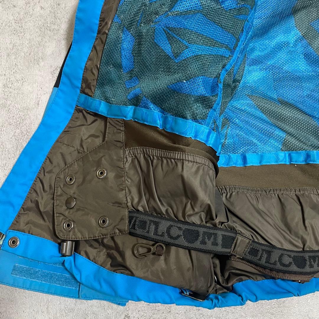 VOLCOM スノーボード スキー ウェア 上下 セット M 防水 切替 ロゴ
