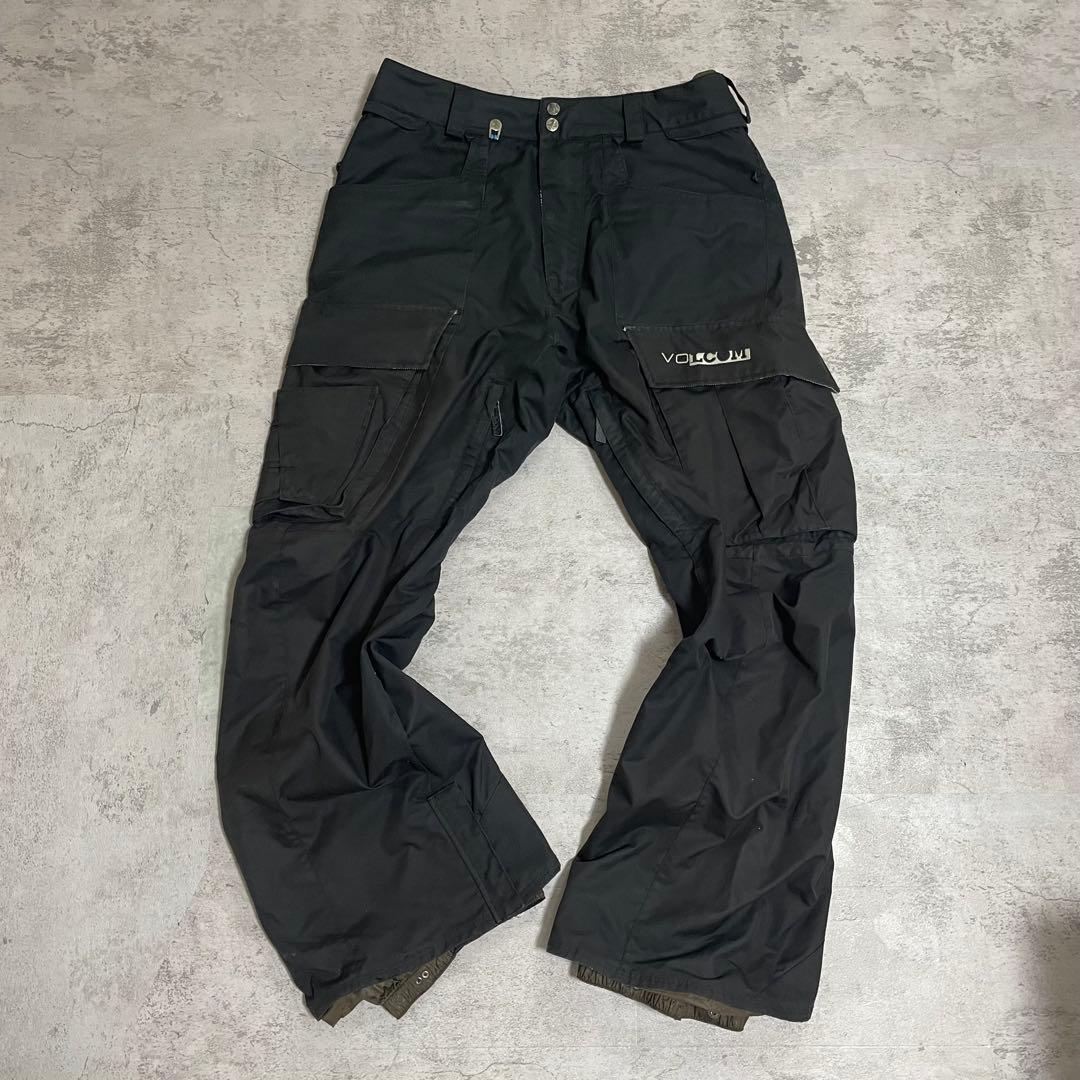 VOLCOM スノーボード スキー ウェア 上下 セット M 防水 切替 ロゴ
