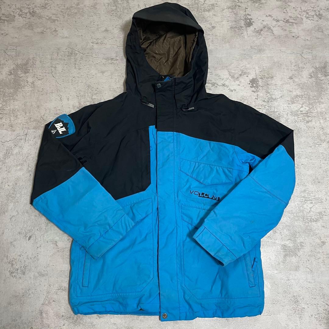 VOLCOM スノーボード スキー ウェア 上下 セット M 防水 切替 ロゴ