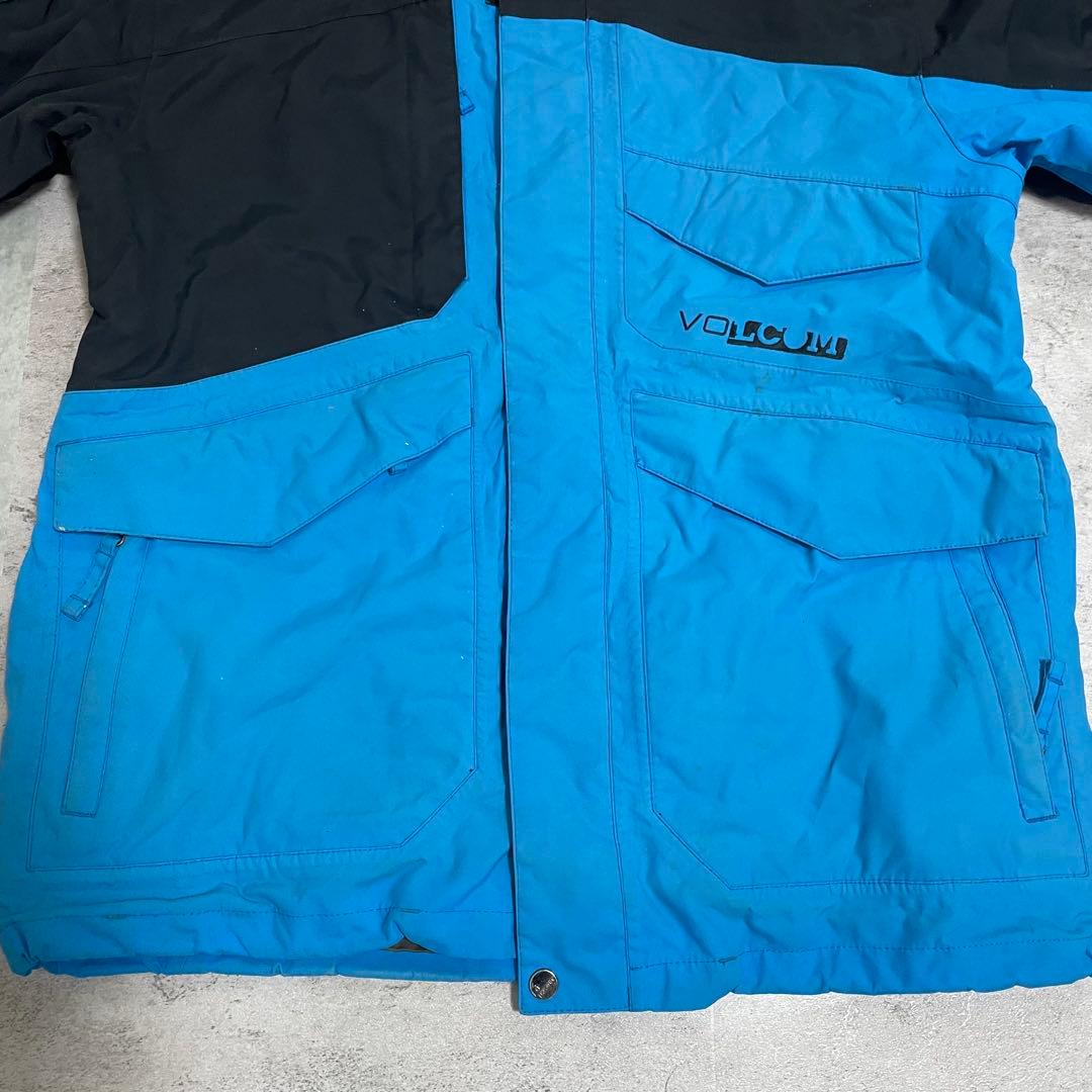 VOLCOM スノーボード スキー ウェア 上下 セット M 防水 切替 ロゴ