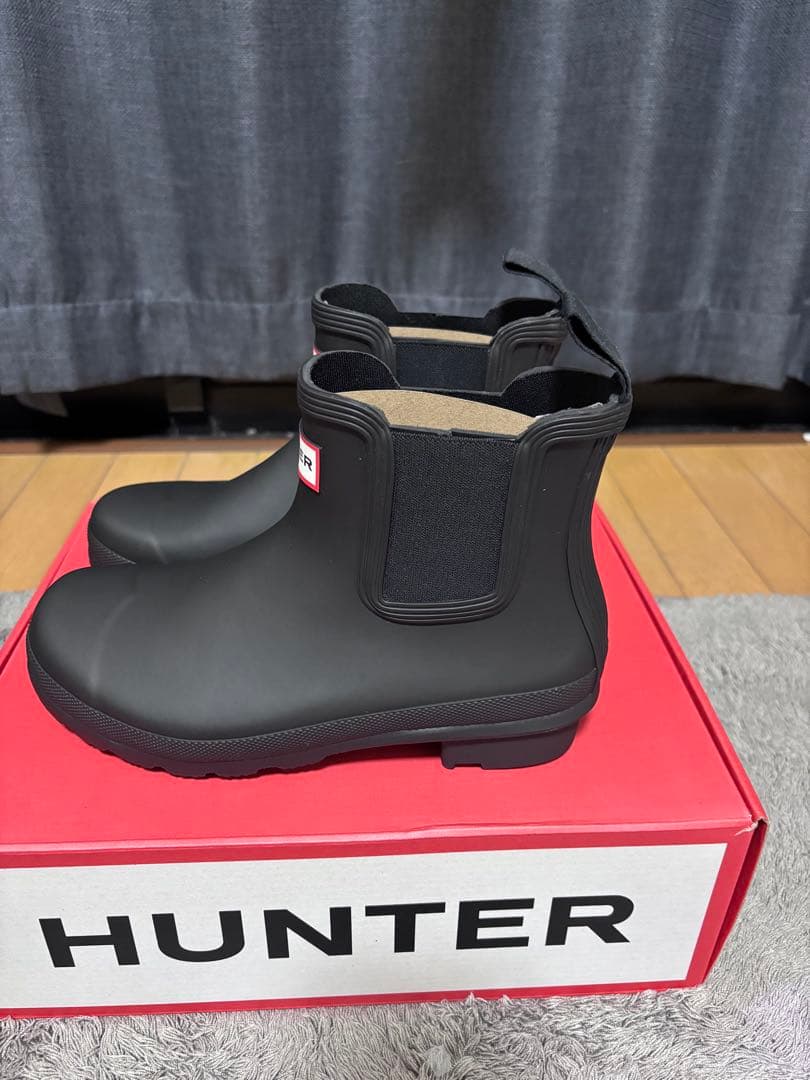 HUNTER ブラック ショートブーツ　UK5 EU38 新品未使用