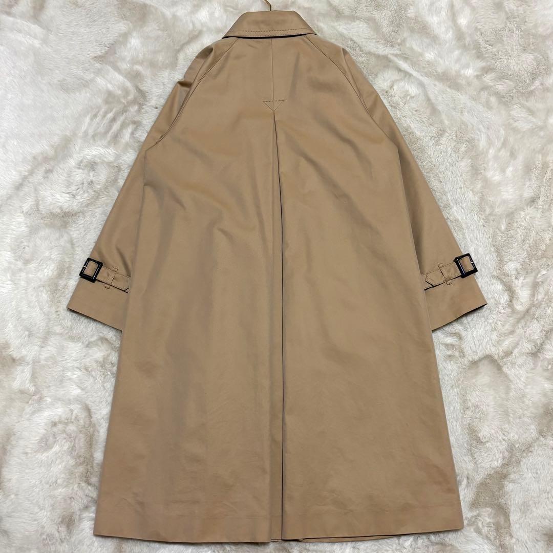 極美品M✨ブルーレーベルクレストブリッジ スプリングコート チェック マキシ丈