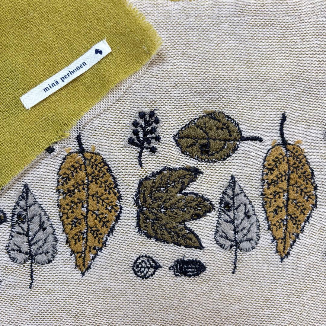 【希少✨刺繍】ミナペルホネン winter flagsストール カシミヤ100%