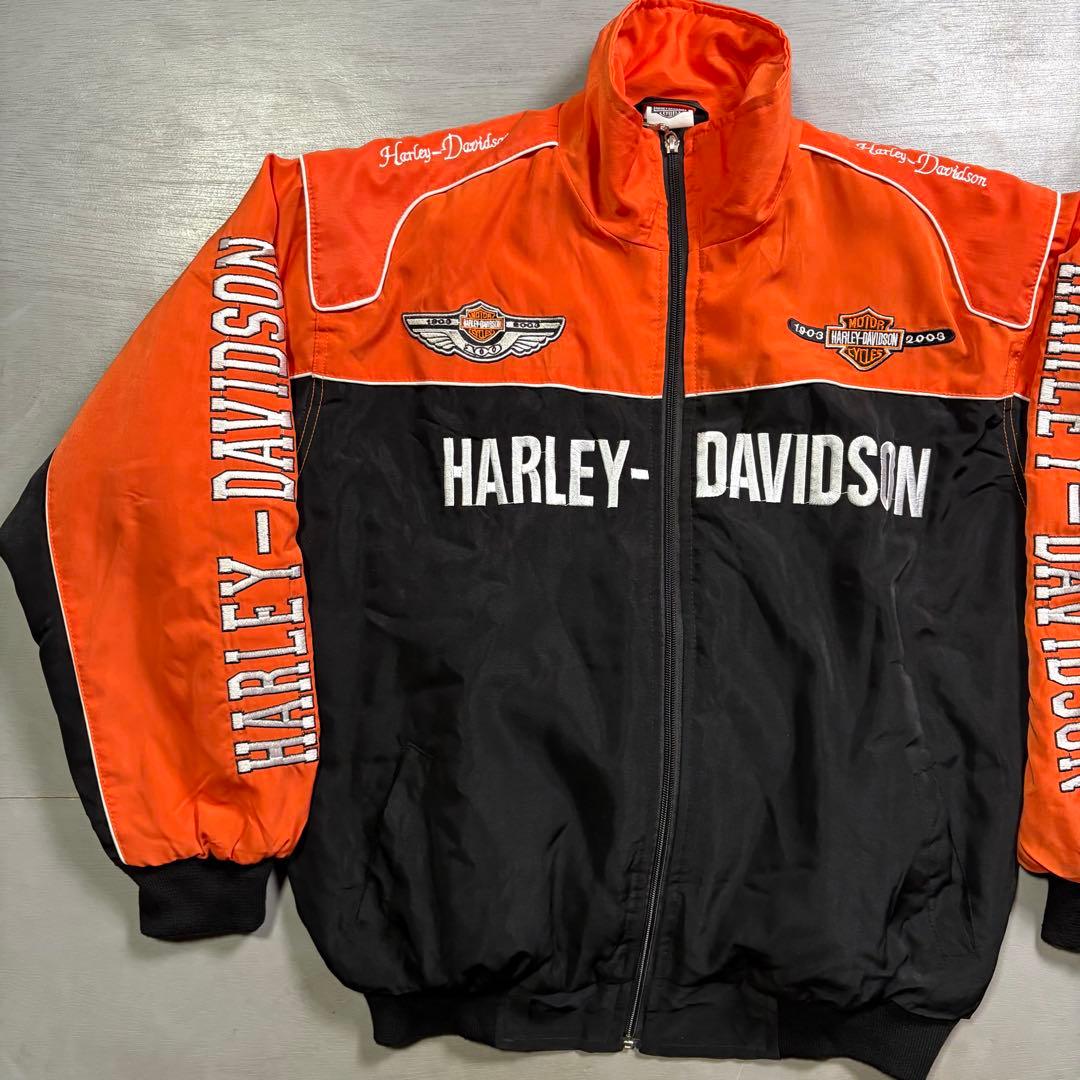 Harley-Davidson レーシングジャケット　中綿　ブルゾン　短丈　M