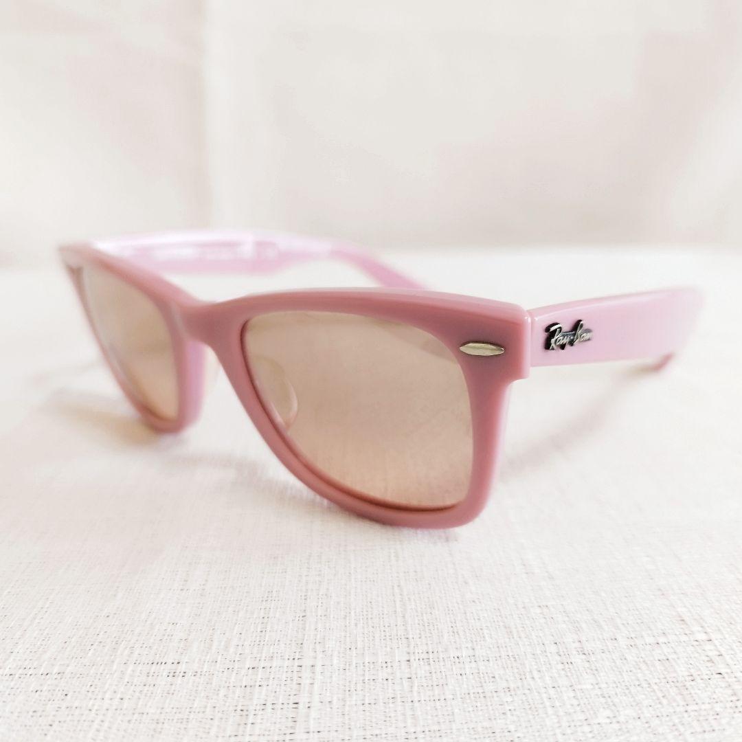 希少✨レイバン　RB2140　WAYFARER　サングラス　ピンク　ケース付き