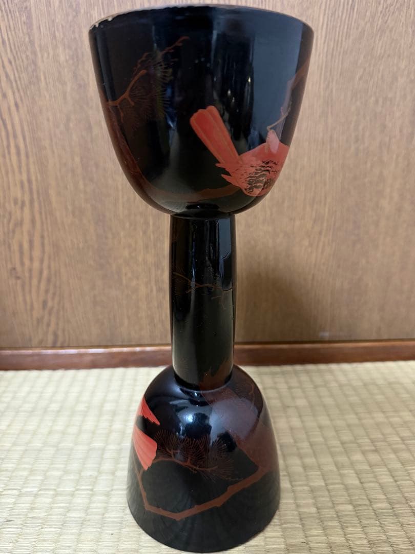南*)様 和楽器　鼓　胴　小鼓　蒔絵　木製