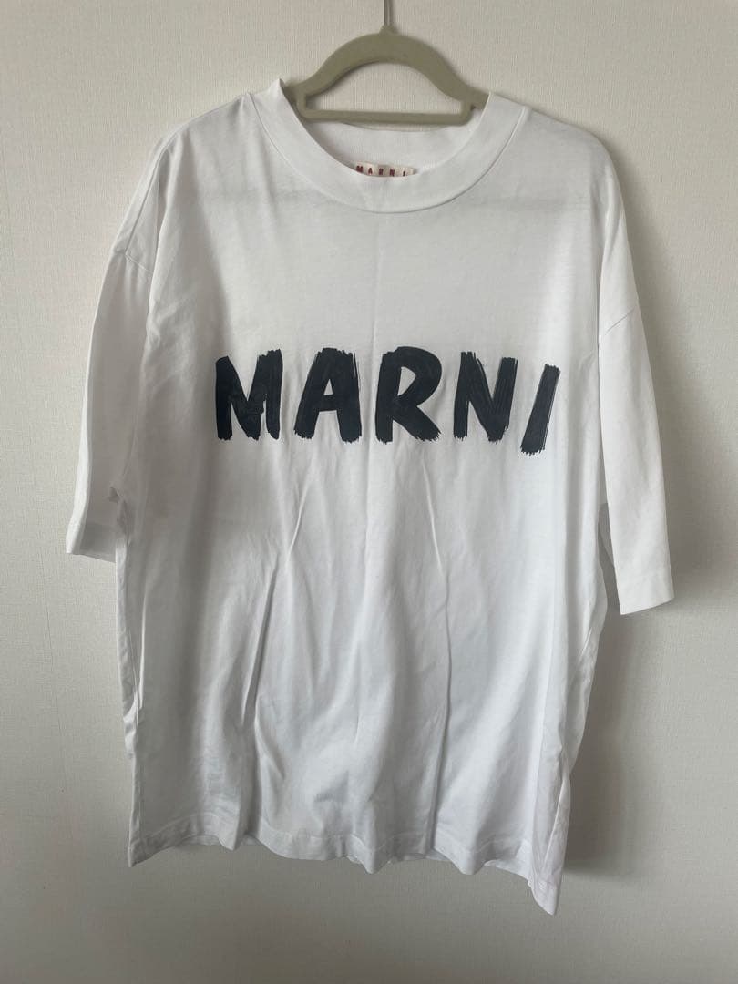 marni マルニ ホワイト クルーネックTシャツ 36サイズ ホワイト