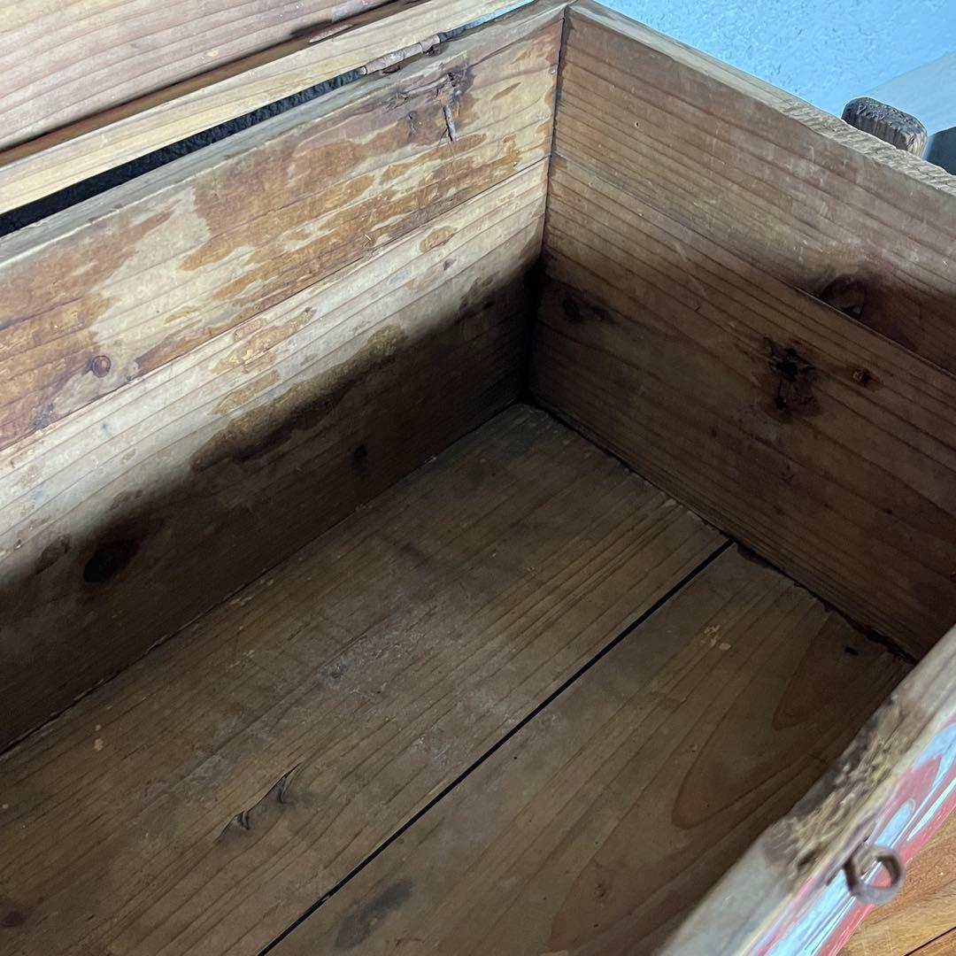 【希少品】大黒屋 納豆 木箱 古民具 レトロ木箱 古道具 昭和レトロ ビンテージ