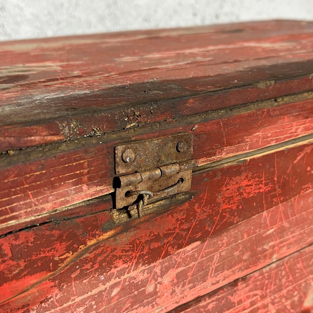 【希少品】大黒屋 納豆 木箱 古民具 レトロ木箱 古道具 昭和レトロ ビンテージ