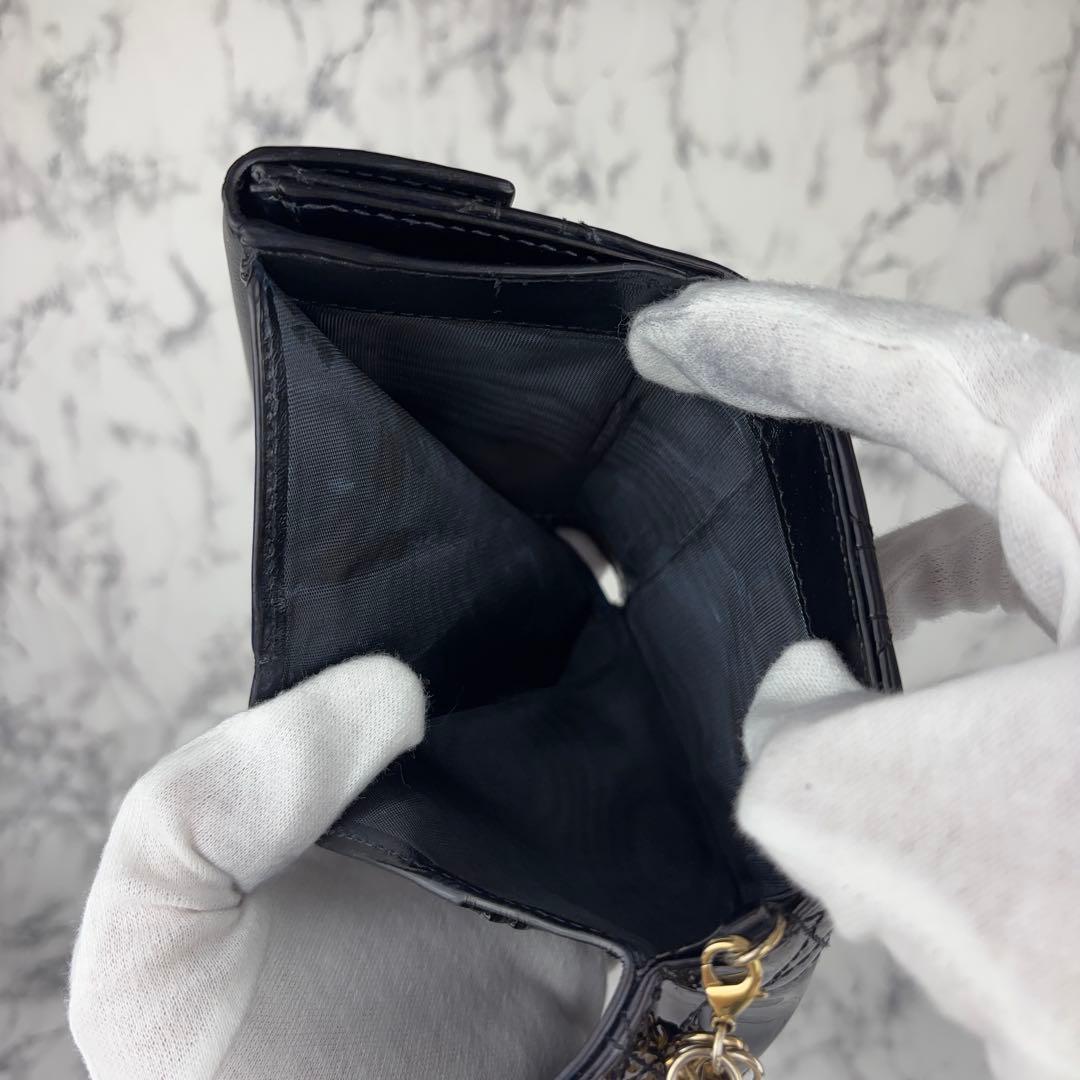 115 Christian Dior Lady Dior ロータスウォレット