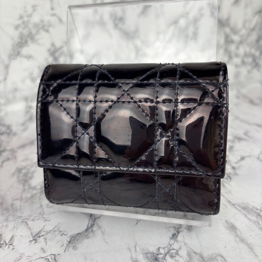 115 Christian Dior Lady Dior ロータスウォレット