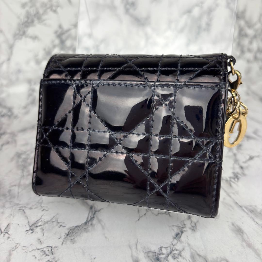 115 Christian Dior Lady Dior ロータスウォレット