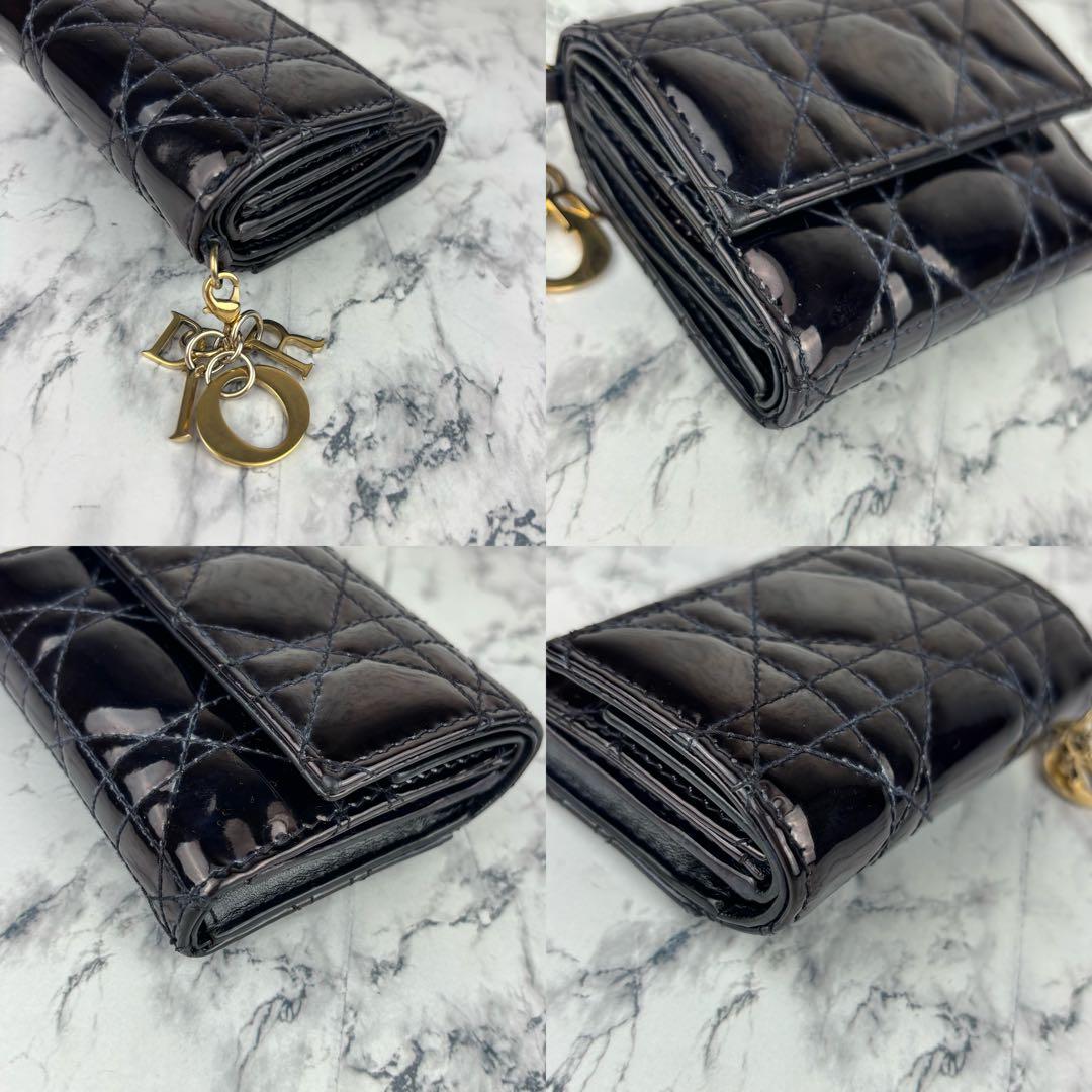 115 Christian Dior Lady Dior ロータスウォレット