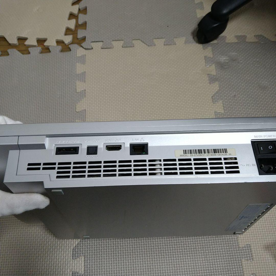 ジャンク PS3 本体 CECHL00 シルバー 80GB コントローラー