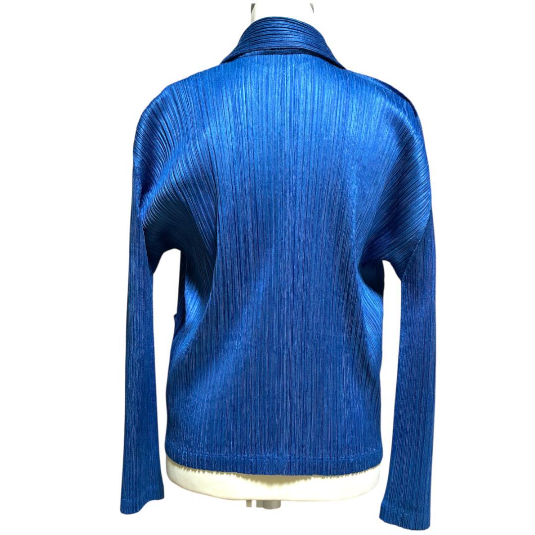 【美品】ISSEI　MIYAKE　プリーツプリーズ　長袖ジャケット　Lサイズ